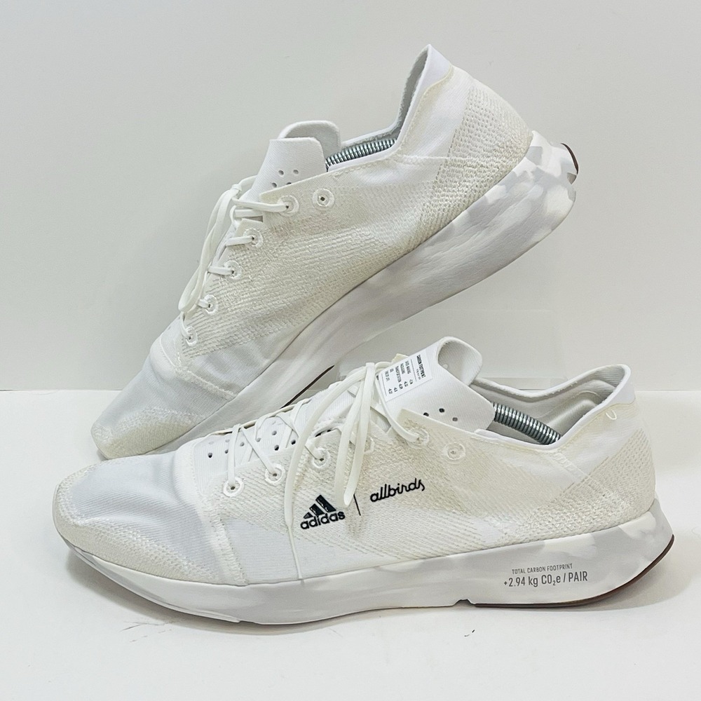 Adidas Men's Adizero X Allbirds 2.94 KG Co2E Non Dyed White Sz 11.5 Men
